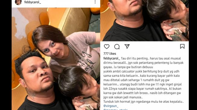 Kakak Kandung Virgoun Diduga Sindir Inara Rusli di Instagram, Netizen Curiga Febby Carol Pansos