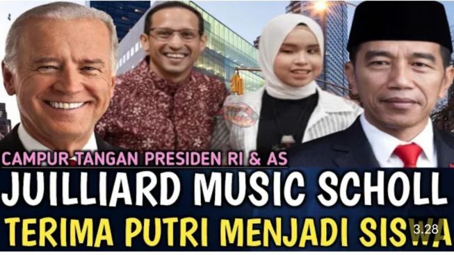 CEK FAKTA: Presiden Jokowi dan Simon Cowell Turun Tangan, Putri Ariani Diterima di Juilliard Music School AS