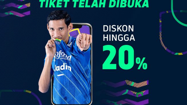 WOW! Diskon 20 Persen Tiket Persib vs Dewa United, Jadi Segini Harganya!