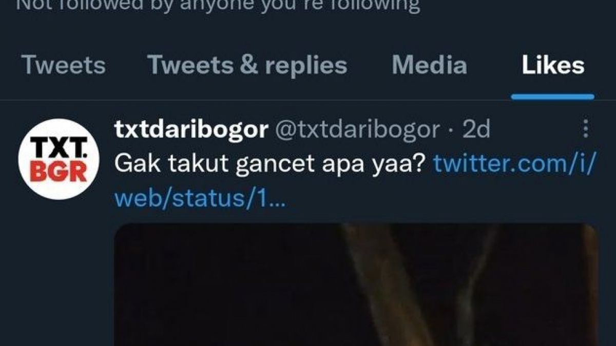 Diduga akun milik Rizky Billar member like ada video slur yang sedans viral. [twitter txtdaribogor]
