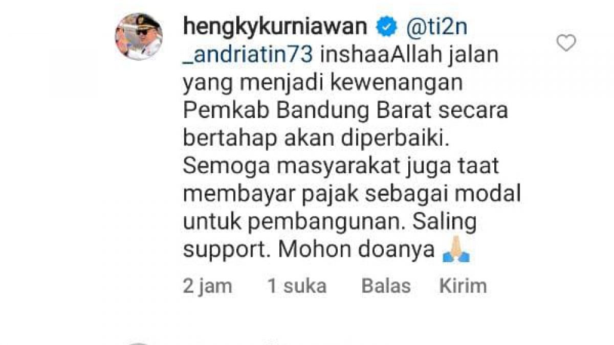 tangkapan layar [instagram@hengkykurniawan]