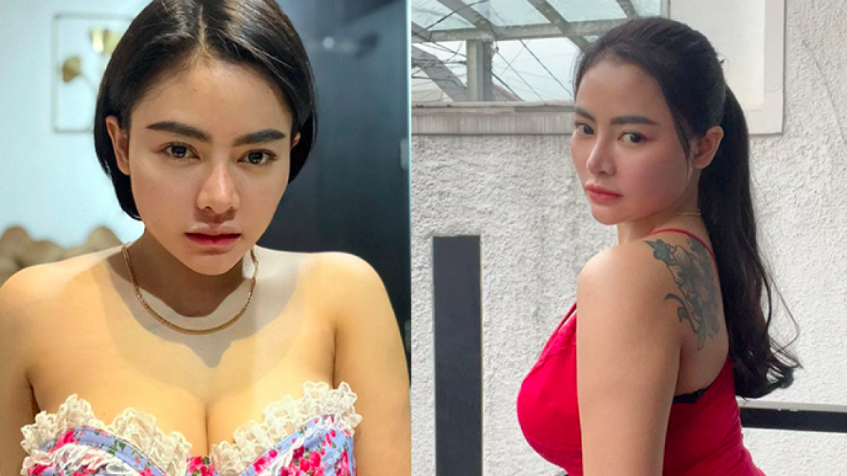 Kolase foto seeks dan catnip Vitalia Shesha. [Instagram @vitaliashesyareal]