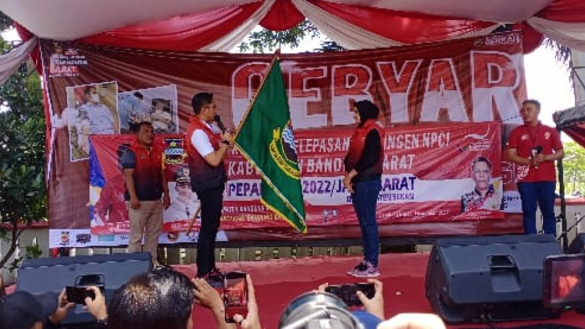 Bupati Bandung Barat secara resmi melepas ratusan atlet Peparda Jabar Tahun 2022 [Hendra H Rusdaya]