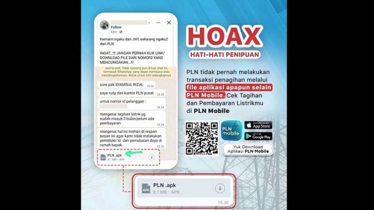 PLN menghimbau masyarakat untuk lebih berhati-hati. [Instagram @pln_id]