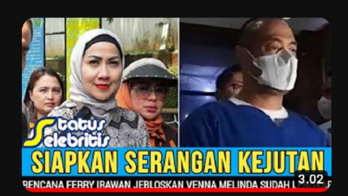 Cek fakta Venna Melinda akan dijebloskan ke dalam penjara oleh Ferry Irawan. [Tangkap layar Youtube SELEB TV]