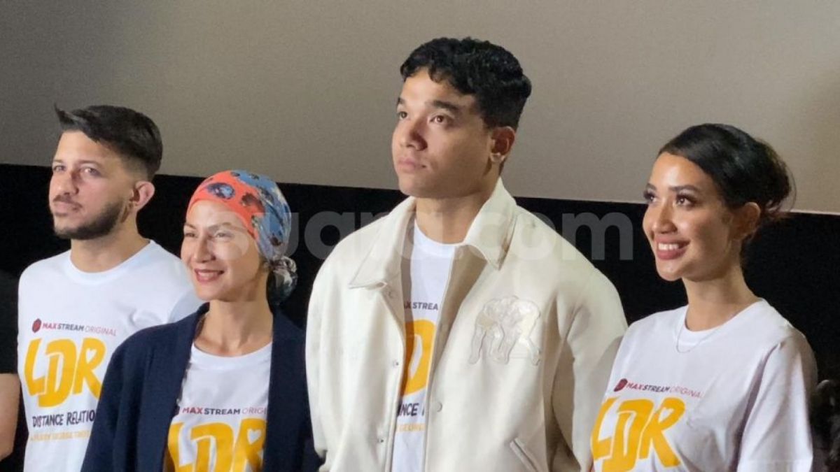 Wajah muram Fadly Faisal saat menghadiri jumpa pers film LDR di Cinepolis Senayan Park, Jakarta, Rabu (31/5/2023) [Suara.com]