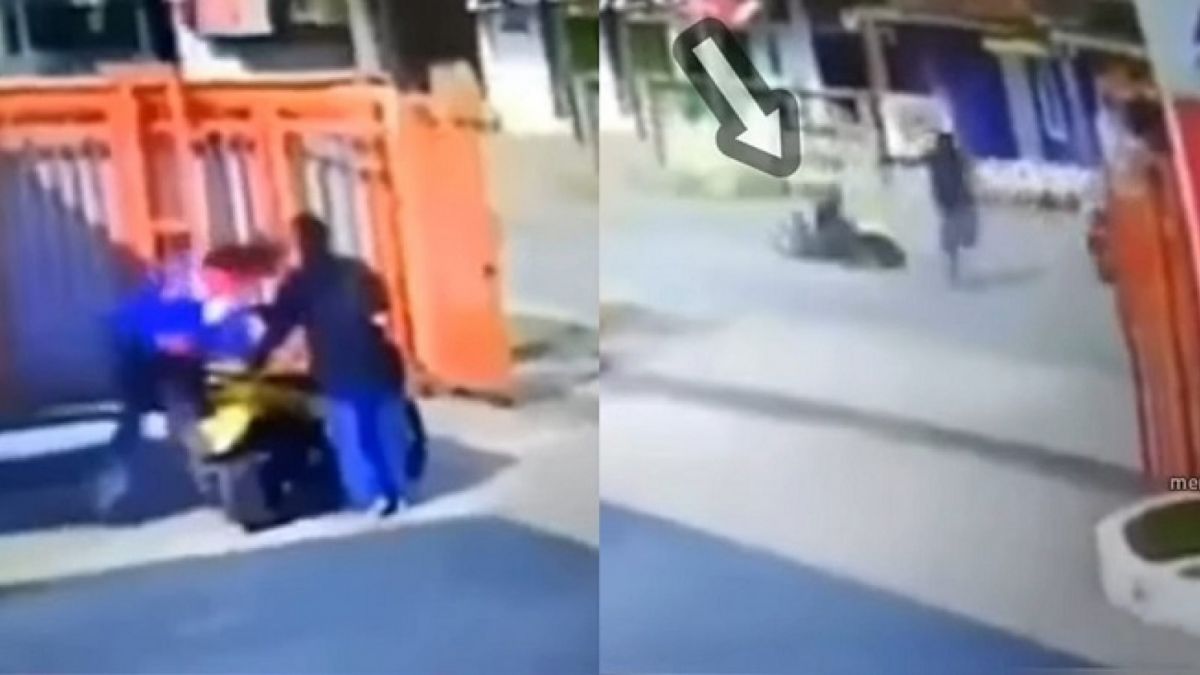 Detik-detik kecelakaan lalu lintas di Cinajur, Jawa Barat. [Instagram @memomedsos]