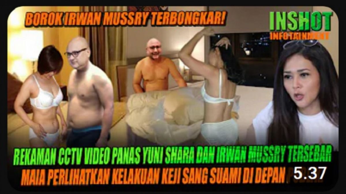 Cek fakta Maia Estianty bongkar video panas Irwan Mussry dengan Yuni Shara. [Tangkap layar Youtube INSHOT INFOTAINMENT]