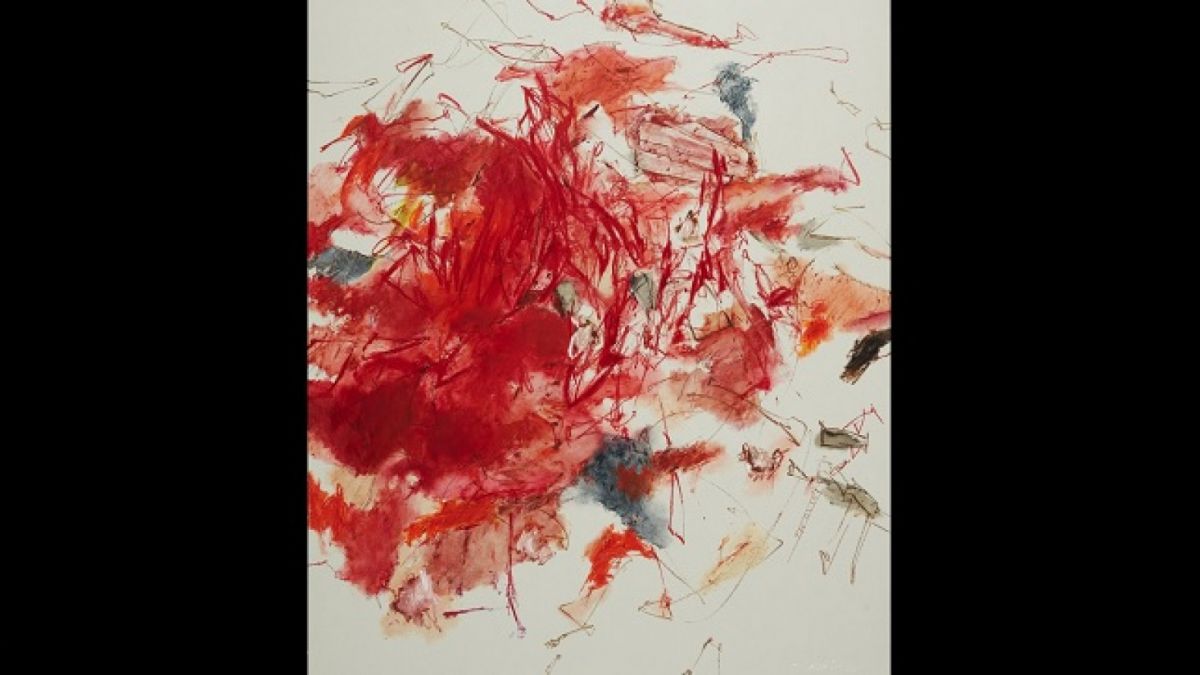 Lukisan berjudul The Team of Red karya Christine Ay Tjoe yang dilelang belasan miliar. [Instagram @infojawabarat]