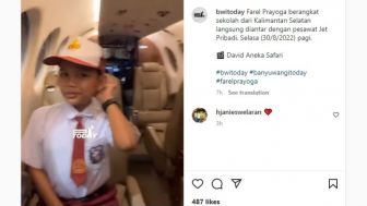 Wow, Turut Perintah Jokowi Penyanyi Ojo Dibandingke Farel Prayoga ke Sekolah Naik Jet Pribadi