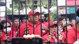 Datangi PN Jaksel, Pemuda Batak Bersatu Minta Ferdy Sambo Cs Dihukum Setimpal