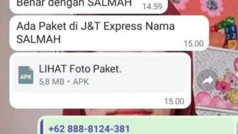 JANGAN DI KLIK! Modus Penipuan Kurir, Cukup Pencet "Lihat Foto Paket" di Whatsapp Saldo Rekening Anda Bakal Ludes!