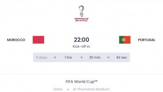 LINK LIVE STREAMING Portugal vs Maroko Babak 16 Besar Piala Dunia 2022, Berikut Prediksi Line Up dan Head to Head