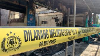 Empat Ruko Terbakar di Pasar Rajamandala Bandung Barat