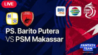 Link Live Streaming Barito Putera vs PSM Makassar BRI Liga 1 Indonesia Langsung di Vidio