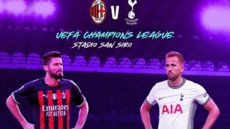 Link Live Streaming AC Milan Vs Tottenham Hotspur Babak 16 Besar Liga Champions Lengkap dengan Prediksi Susunan Pemain