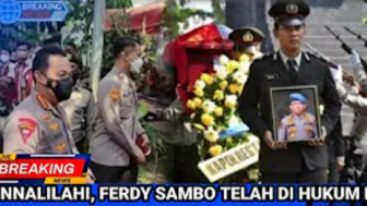 CEK FAKTA: Ferdy Sambo telah Dihukum Mati, Kapolri Sambut Jenazah saat Tiba di Rumah Duka