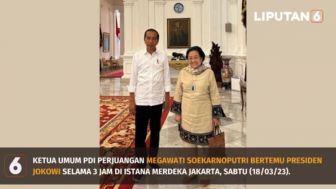 Bahas Pemilu 2024 Joko Widodo dan Megawati di Istana Merdeka