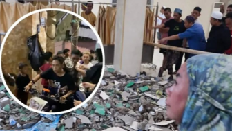 Awas! Kubah Masjid di Makassar Runtuh, Diduga Enam Korban Mengalami Luka-luka