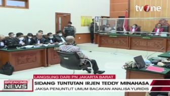 Teddy Minahasa Dituntut Hukuman Mati