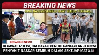 CEK FAKTA: King Nassar Langsung Sembuh Diobati Ida Dayak, 'SUBHANALLAHPenyakit King Nassar Sembuh Seketika Usai Ditangani Ida Dayak'