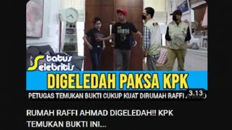 CEK FAKTA: Rumah Raffi Ahmad Digeledah Paksa KPK, Petugas Temukan Bukti Kuat