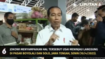 Ramai Menjelang Lebaran! Jokowi Cek Harga Bahan- Pokok di Pasar