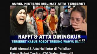 CEK FAKTA: Atta Halilintar dan Raffi Ahmad Diringkus Gegara Terseret Kasus Wahyu Kenzo, Nagita Slavina Banjir Air Mata