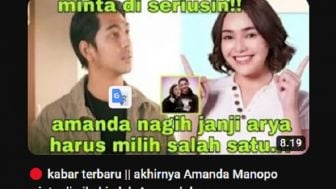 CEK FAKTA: Amanda Manopo Minta Arya Saloka Pilih Salah Satu, Dirinya atau Putri Anne?