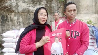 DPC PDIP KBB Distribusikan Puluhan Ribu Paket Sembako