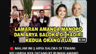 CEK FAKTA: Acara Lamaran Amanda Manopo dan Arya Saloka Dihadiri Kedua Orang Tua, Putri Anne Pasrah?