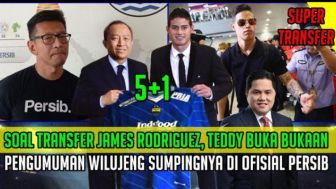 CEK FAKTA: Direktur Persib Bandung, Teddy Tjahjono Resmi Umumkan James Rodriguez, Eks Punggawa Real Madrid