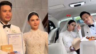 Sah Jadi Suami Istri, Jessica Mila Tampil Cantik Saat Ucap Janji Pernikahan dengan Yakup Hasibuan