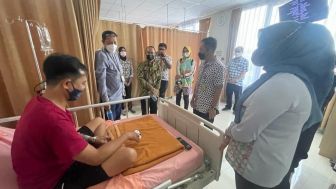 BPJS Ketenagakerjaan Bandung Suci dan Disnaker Kota Bandung Sambangi Peserta yang Kecelakaan