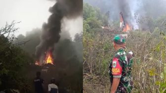 Helikopter Jatuh hingga Terbakar di Ciwidey-Bandung, Begini Kondisi Kru yang Dibawa ke RSUD Soreang, Bandung