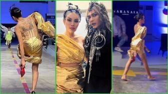 VIRAL! Nikita Mirzani Fashion Show Nekat Lepas Sandal Jadi Bulan-bulanan Netizen: Kok Jalan Fashion Show...