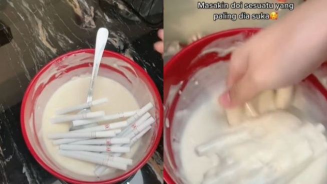 Viral Rokok Goreng Tepung Menu Spesial untuk Suami, Ditonton 11,3 Juta Kali