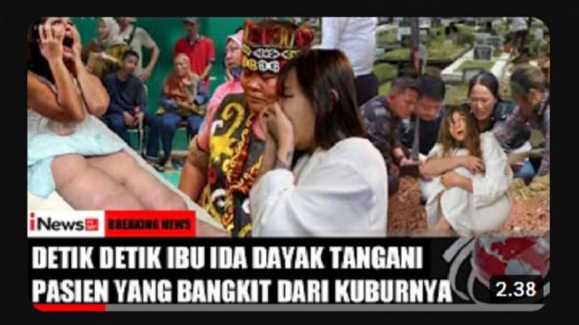 CEK FAKTA: Ida Dayak Obati Pasien yang Bangkit dari Kuburnya