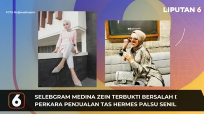 Selebgram Jual Tas Hermes Palsu, Medina Zein Divonis 2 Tahun Penjara