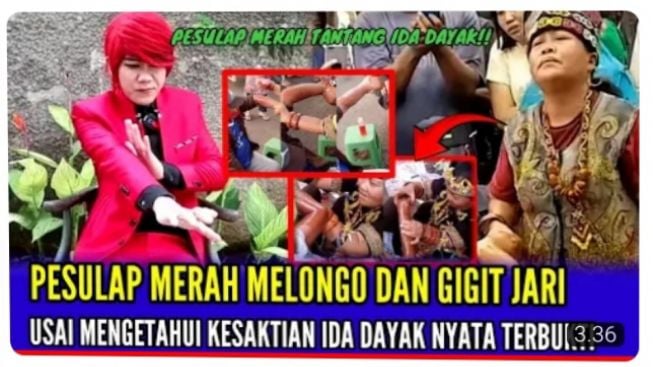 CEK FAKTA : Pesulap Merah Akui Kesaktian Ida Dayak Sampai Melongo dan Gigit Jari, Benarkah?