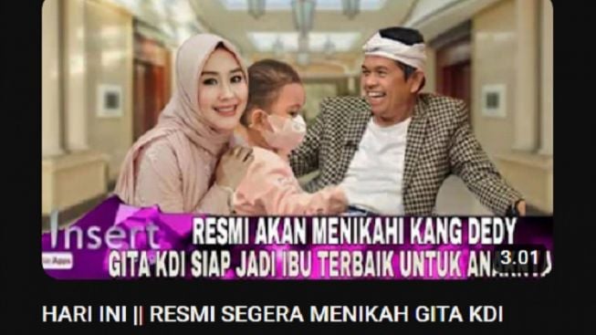 CEK FAKTA: Dedi Mulyadi Menikah dengan Gita KDI yang Siap Jadi Ibu Terbaik bagi Anaknya