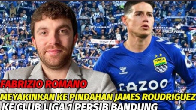 CEK FAKTA: Persib Rekrut Mantan Pemain Real Madrid, James Rodriguez, Fabrizio Romano Buka Suara