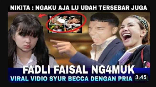 CEK FAKTA Gegara Video Syur, Fadli Faisal Ngamuk, Marah Besar Lihat Rebecca Main dengan Pria Lain