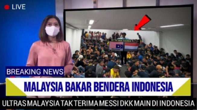 Sirik! Malaysia Bakar Bendera Indonesia Tak Terima Argentina Datang ke Tanah Air, Cek Faktanya Berikut Ini