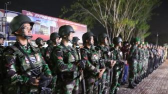 TNI dan Polri Gelar Patroli Cegah Pengibaran Bendera Bulan Bintang