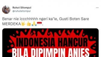 Meme Ruhut Sitompul Indonesia Hancur Bila Dipimpin Anies : Ihh Ngeri