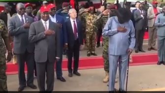 Presiden Sudan Selatan Ketahuan Ngompol di Celana saat Acara Peresmian, 6 Wartawan Langsung Ditahan karena Videonya Bocor di Medsos