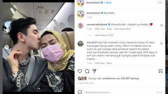 Cium Kening Venna Melinda di Atas Pesawat, Verrel Bramasta: Bismillah