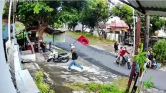 Ngeri, Sapaan Dibalas Ancaman Bacok Pakai Sajam, Pelaku Bawa Bendera Merah