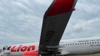 Lion Air Tabrak Garbarata Bandara Mopah Merauke Angkut 122 Penumpang